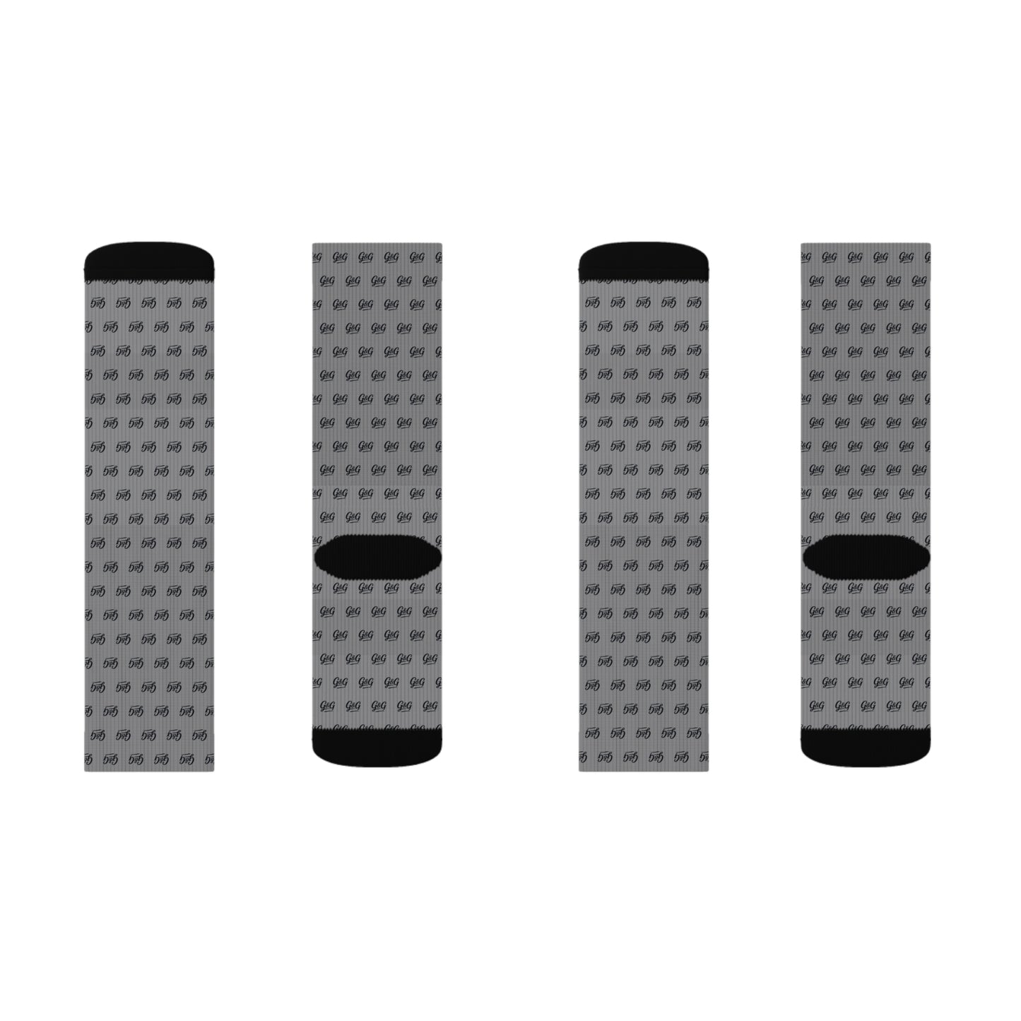 G&G "Monogram" Socks - Grey