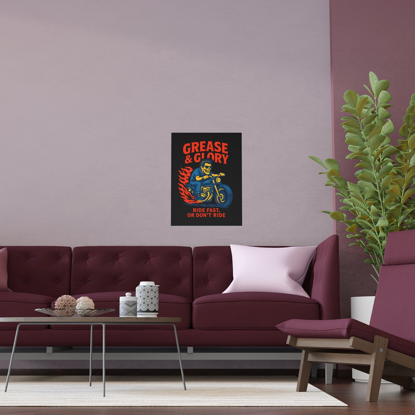 G&G "Ride Fast Biker" Silk Poster