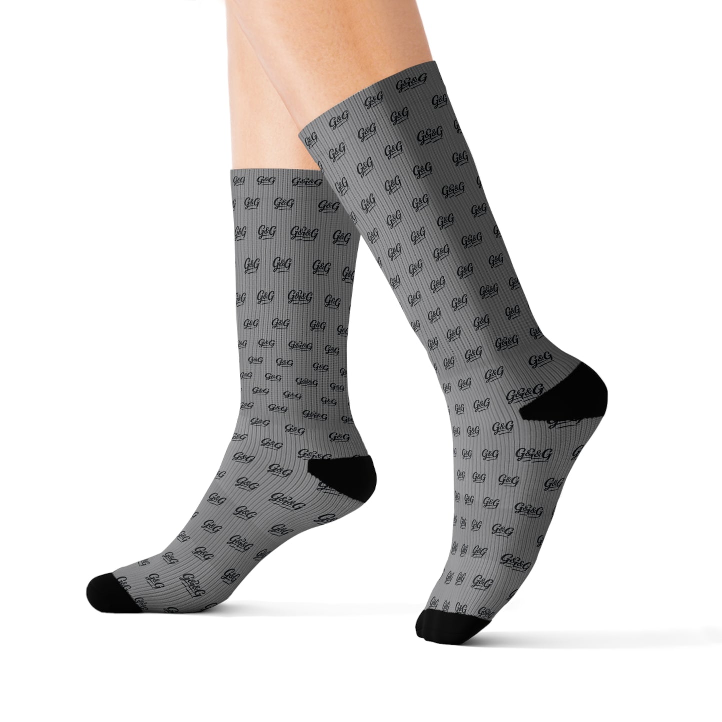 G&G "Monogram" Socks - Grey