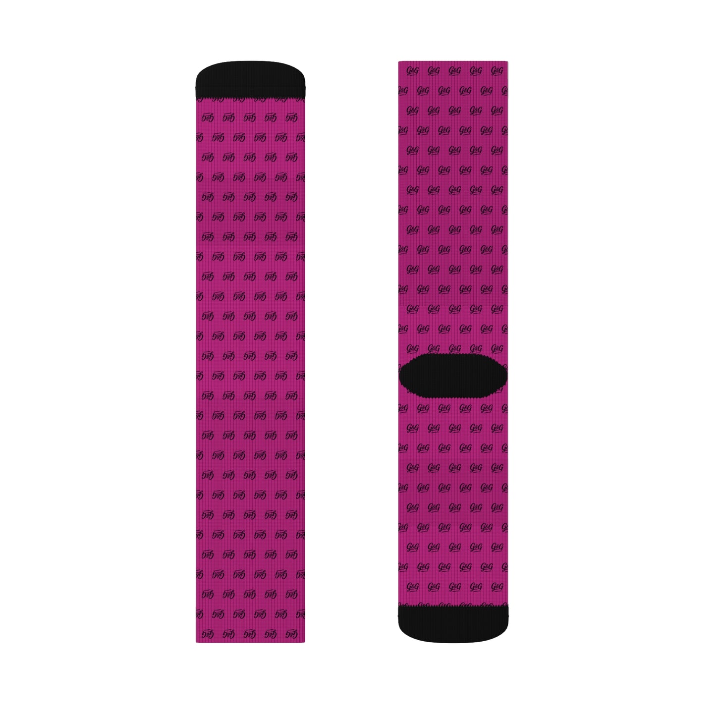 G&G "Monogram" Socks - Pink