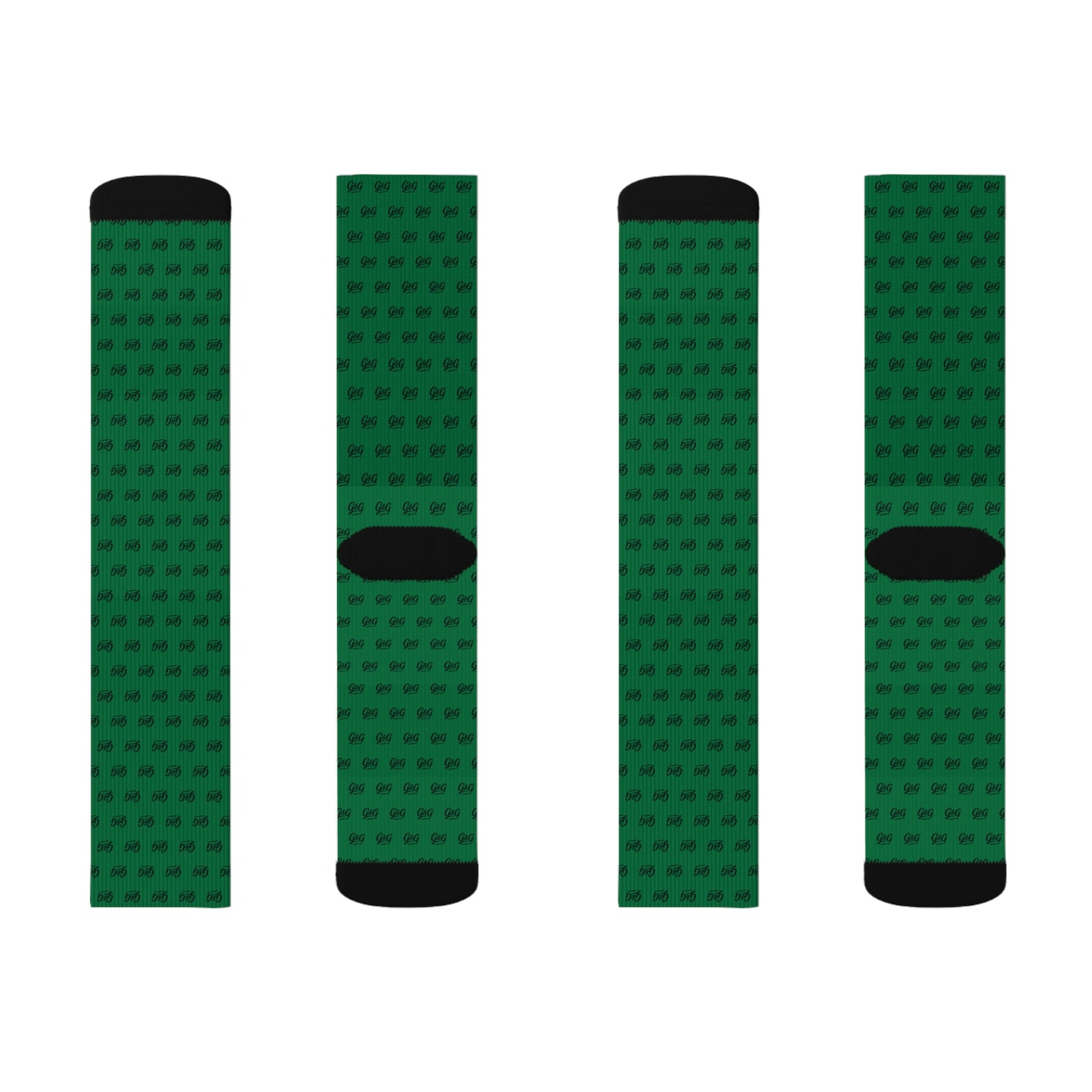 G&G "Monogram" Socks - Green