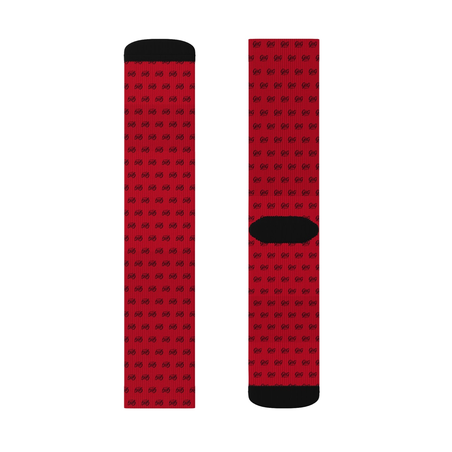 G&G "Monogram" Socks - Red