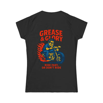 G&G Womens "Ride Fast Biker" Tee