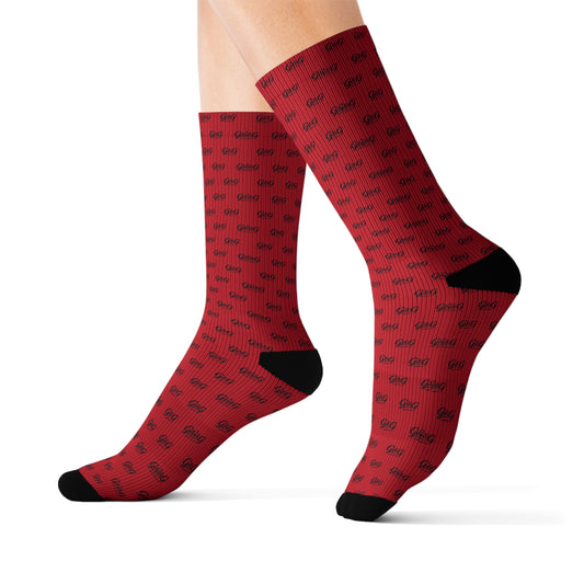 G&G "Monogram" Socks - Red