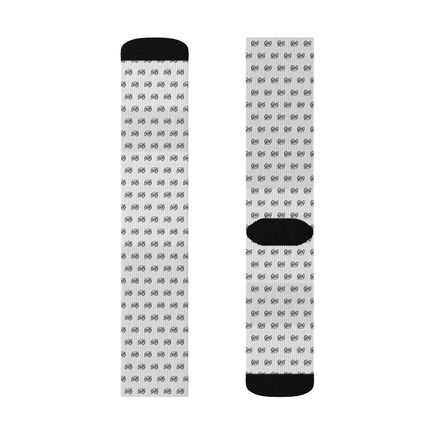 G&G "Monogram" Socks - White