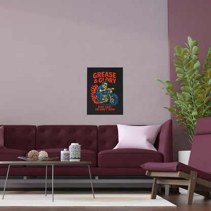 G&G "Ride Fast Biker" Silk Poster
