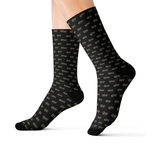 G&G "Monogram" Socks - Black