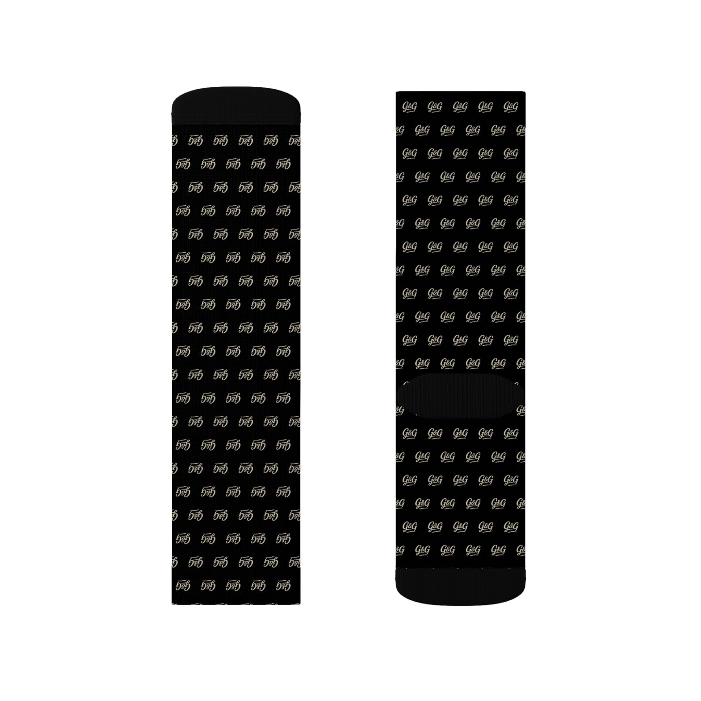 G&G "Monogram" Socks - Black