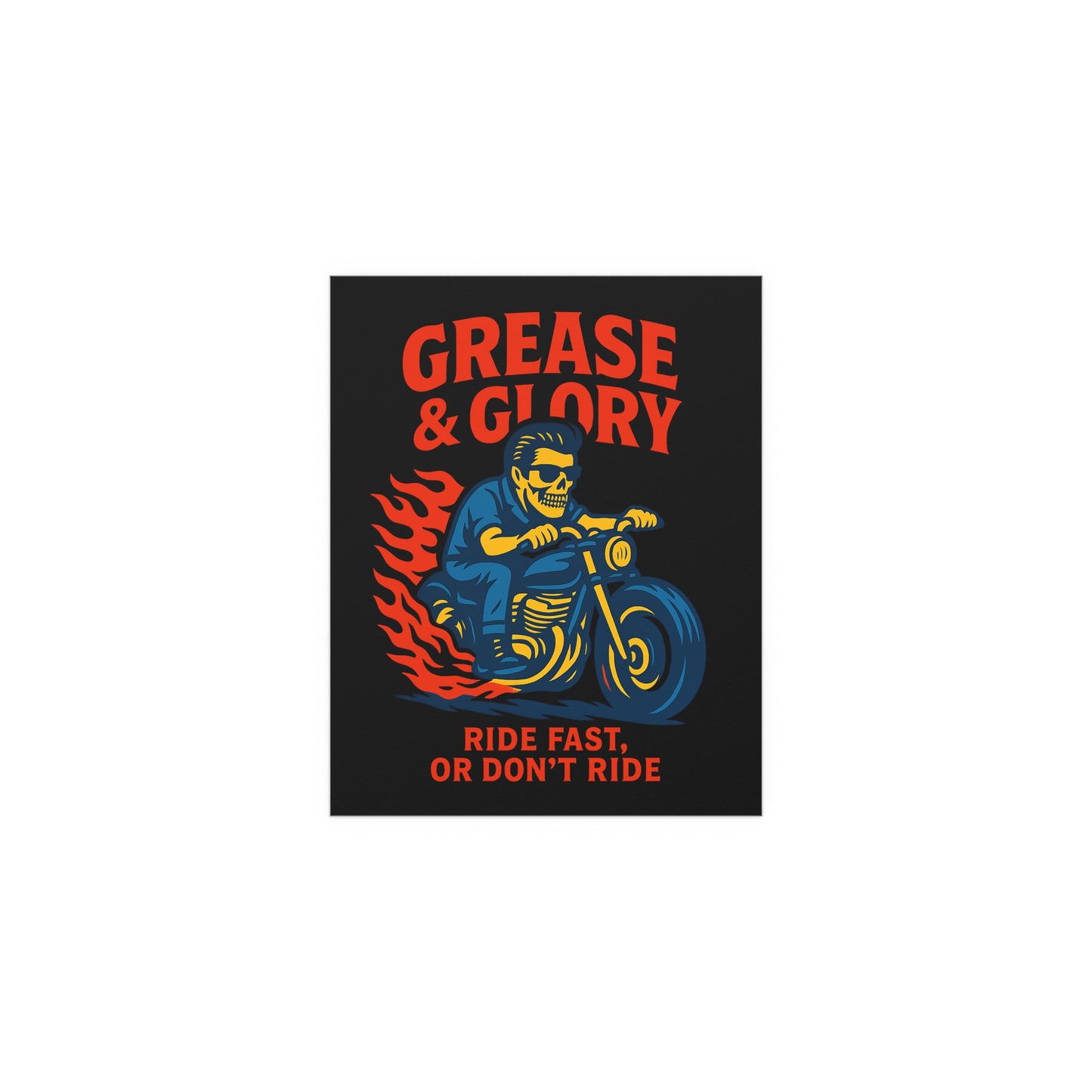 G&G "Ride Fast Biker" Silk Poster