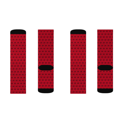 G&G "Monogram" Socks - Red
