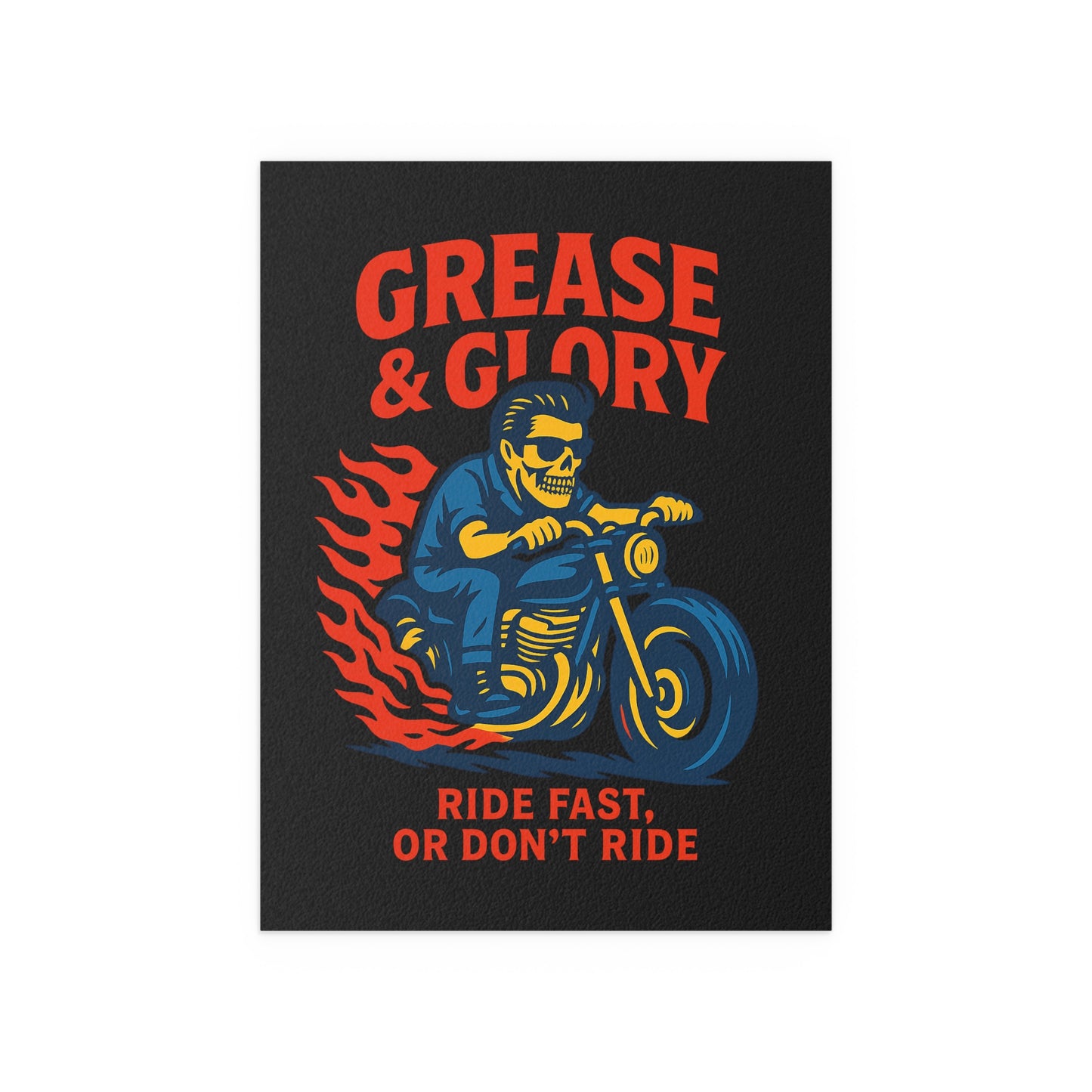 G&G "Ride Fast Biker" Silk Poster