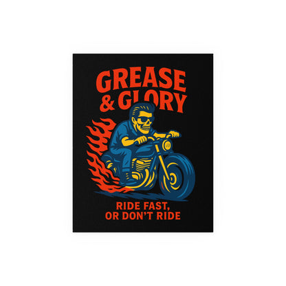 G&G "Ride Fast Biker" Silk Poster