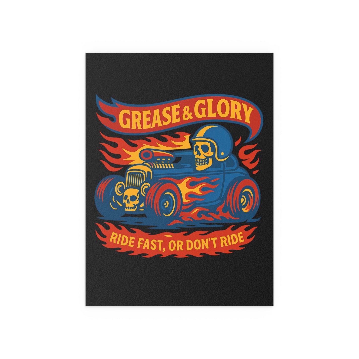 G&G "Ride Fast" Silk Poster