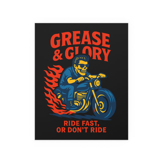 G&G "Ride Fast Biker" Silk Poster