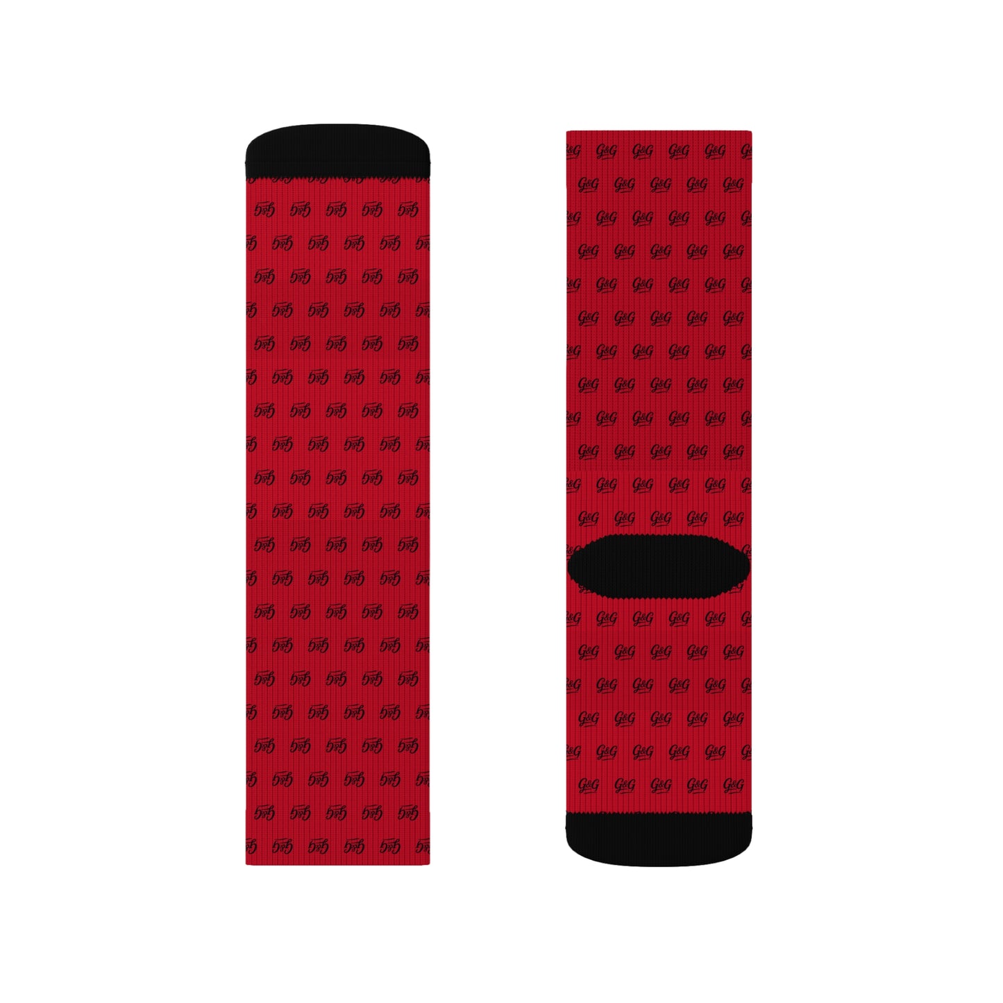 G&G "Monogram" Socks - Red