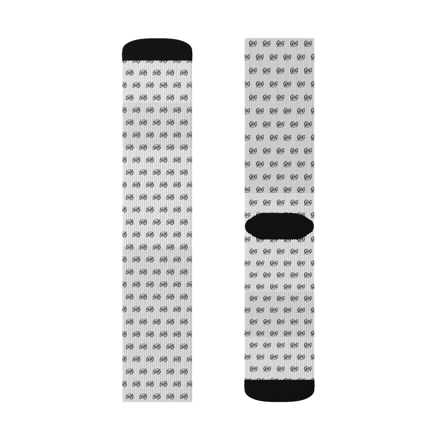 G&G "Monogram" Socks - White