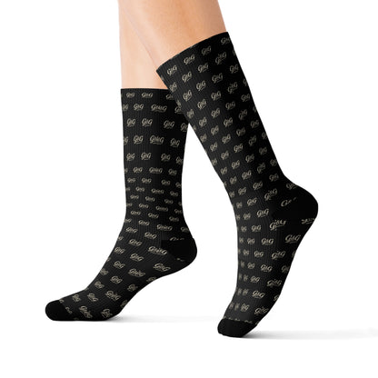G&G "Monogram" Socks - Black