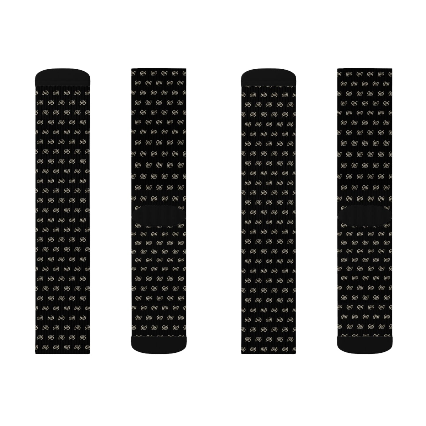 G&G "Monogram" Socks - Black