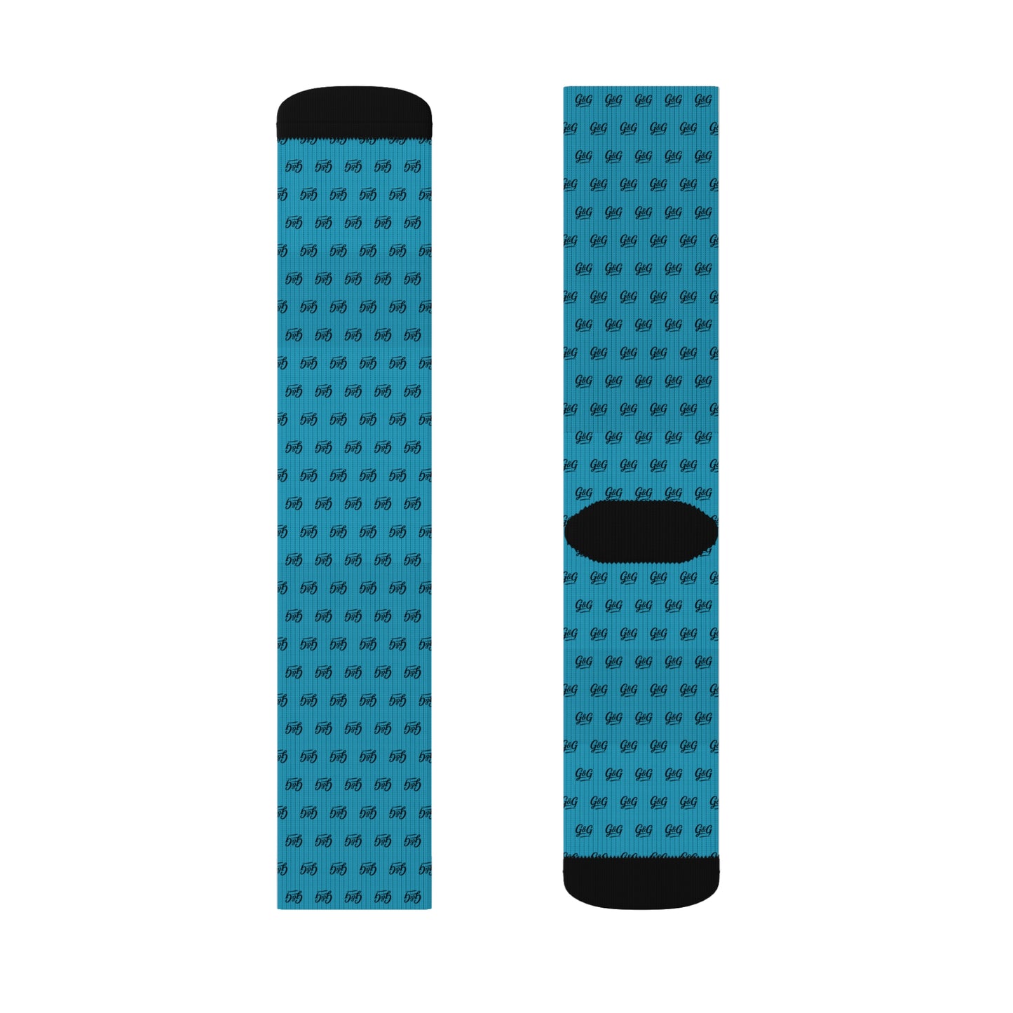 G&G "Monogram" Socks - Turquoise