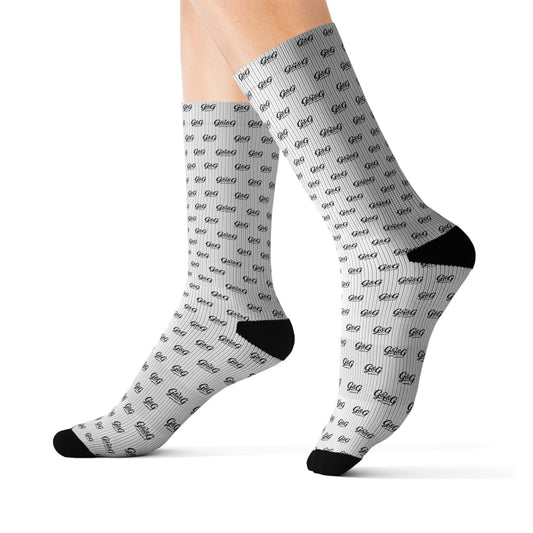 G&G "Monogram" Socks - White