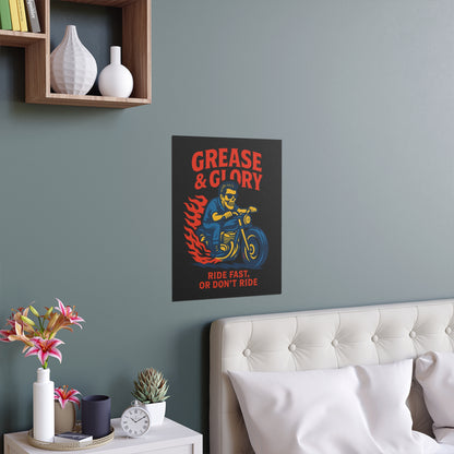 G&G "Ride Fast Biker" Silk Poster