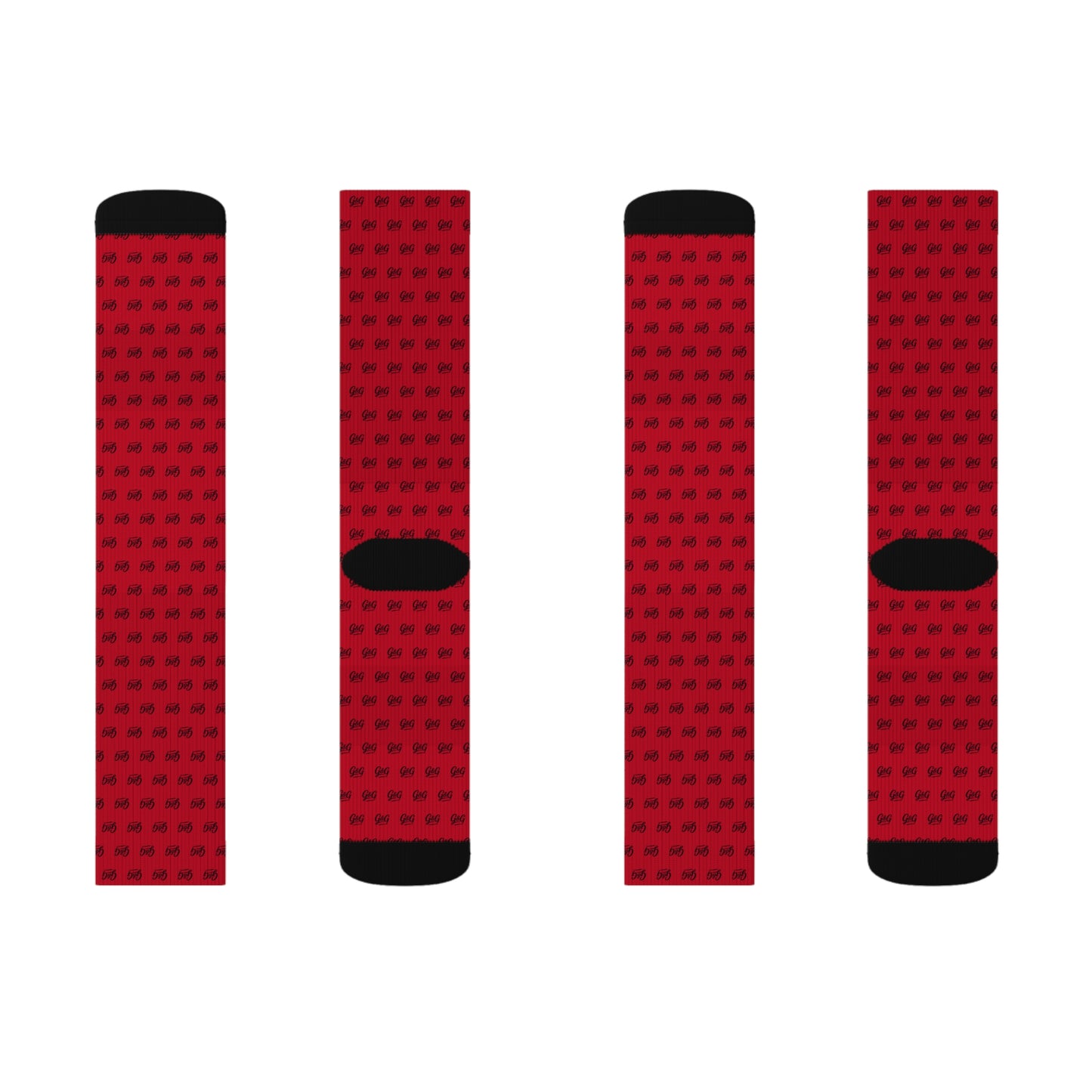 G&G "Monogram" Socks - Red