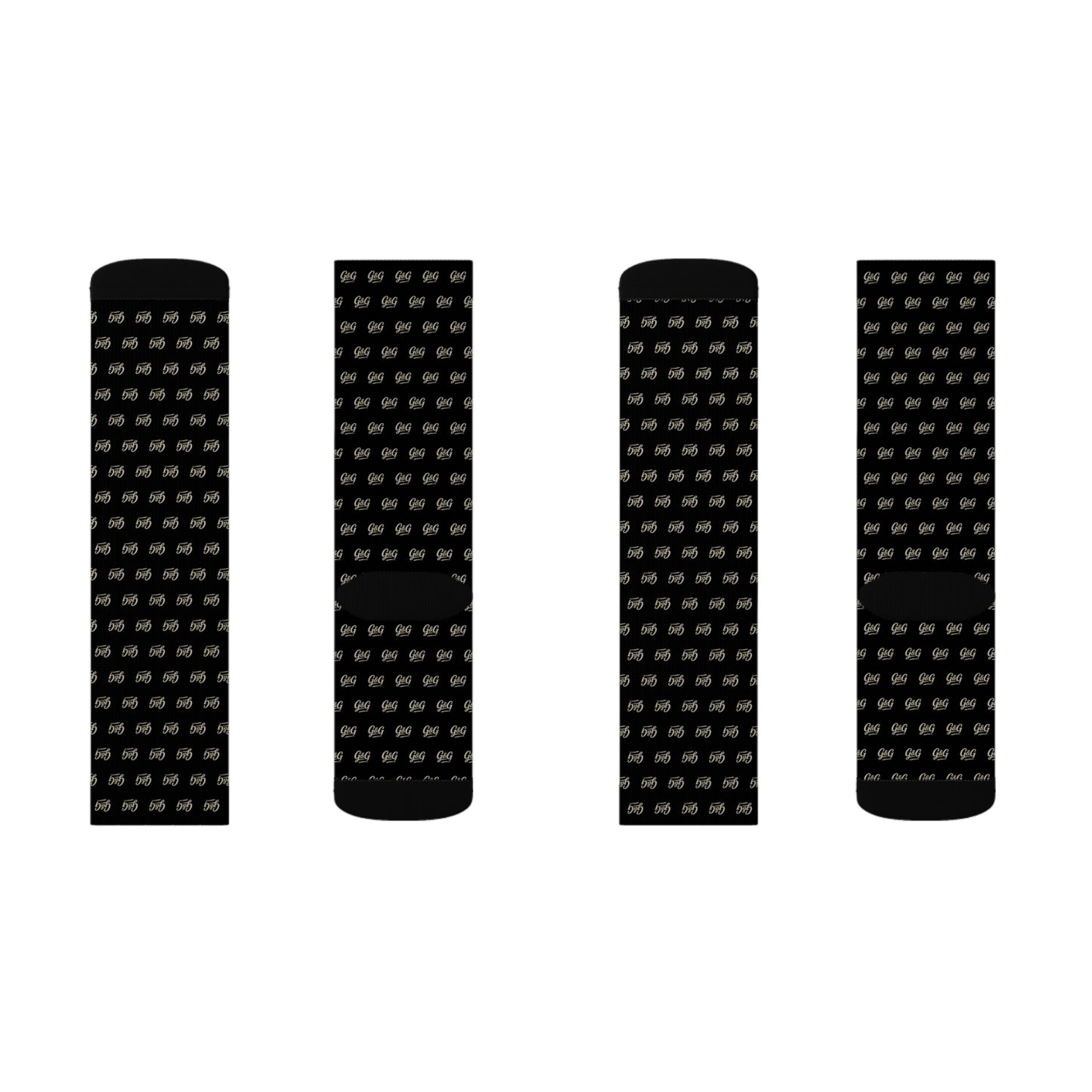G&G "Monogram" Socks - Black