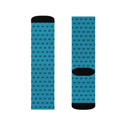 G&G "Monogram" Socks - Turquoise