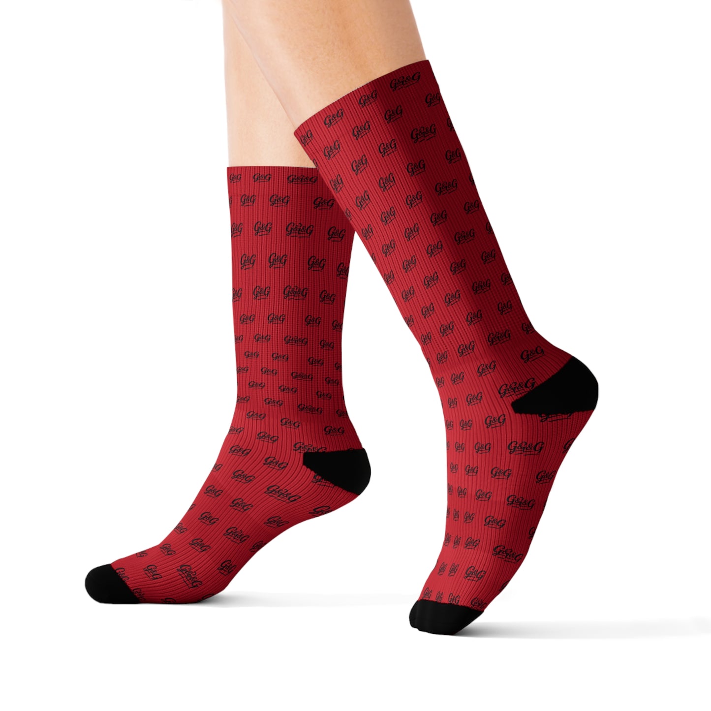 G&G "Monogram" Socks - Red