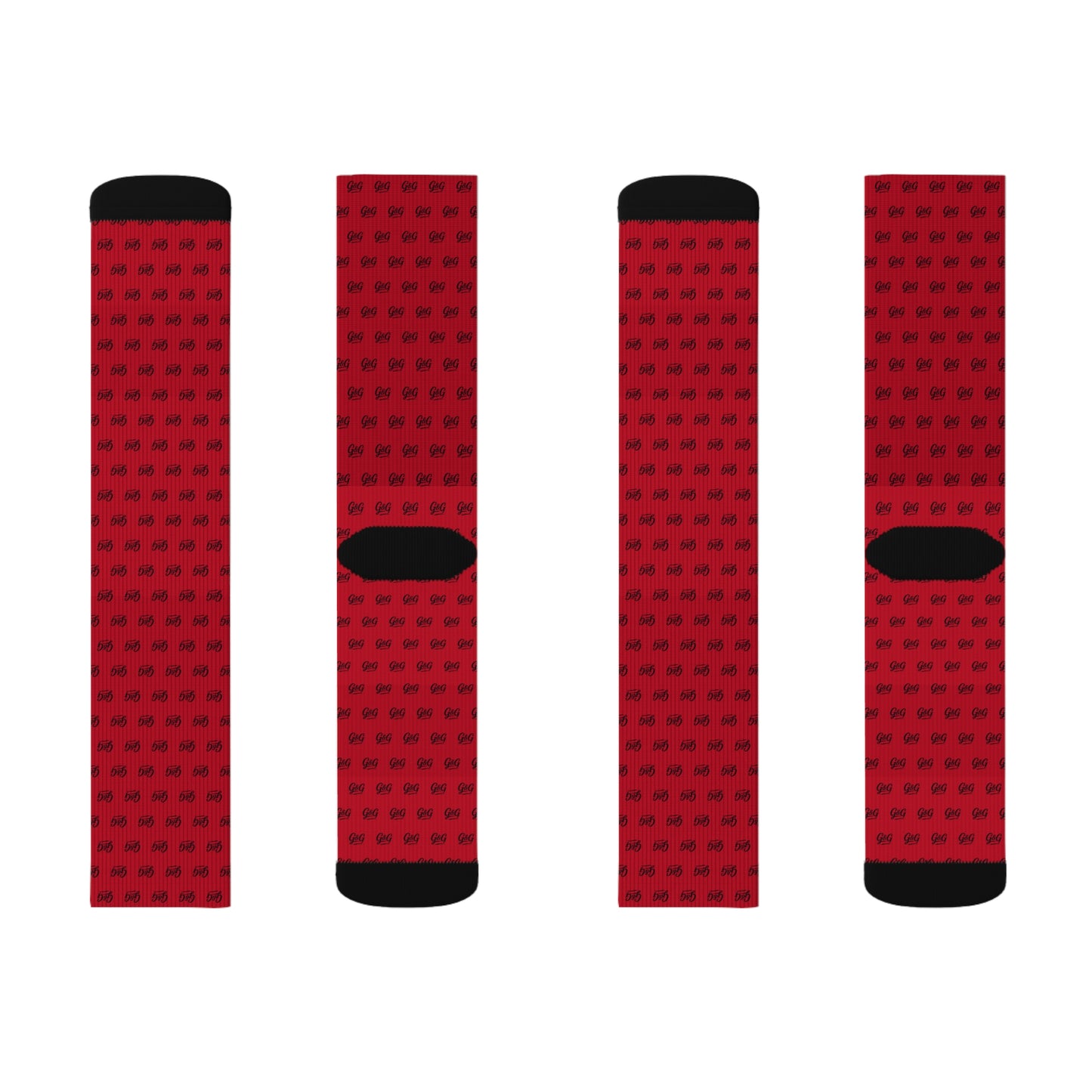 G&G "Monogram" Socks - Red