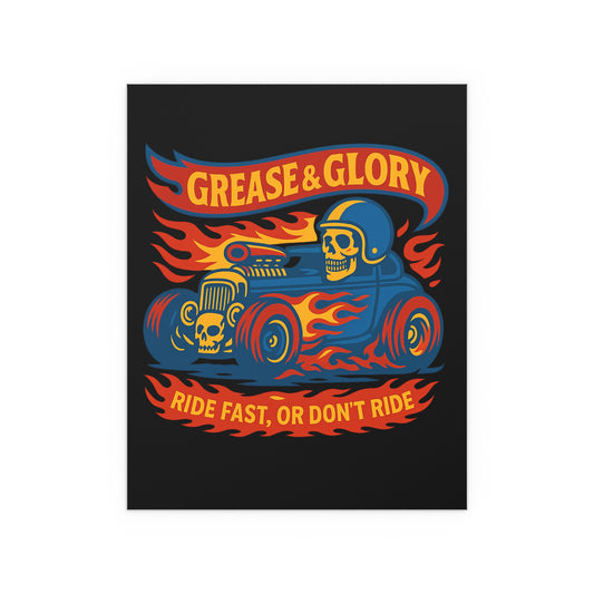 G&G "Ride Fast" Silk Poster
