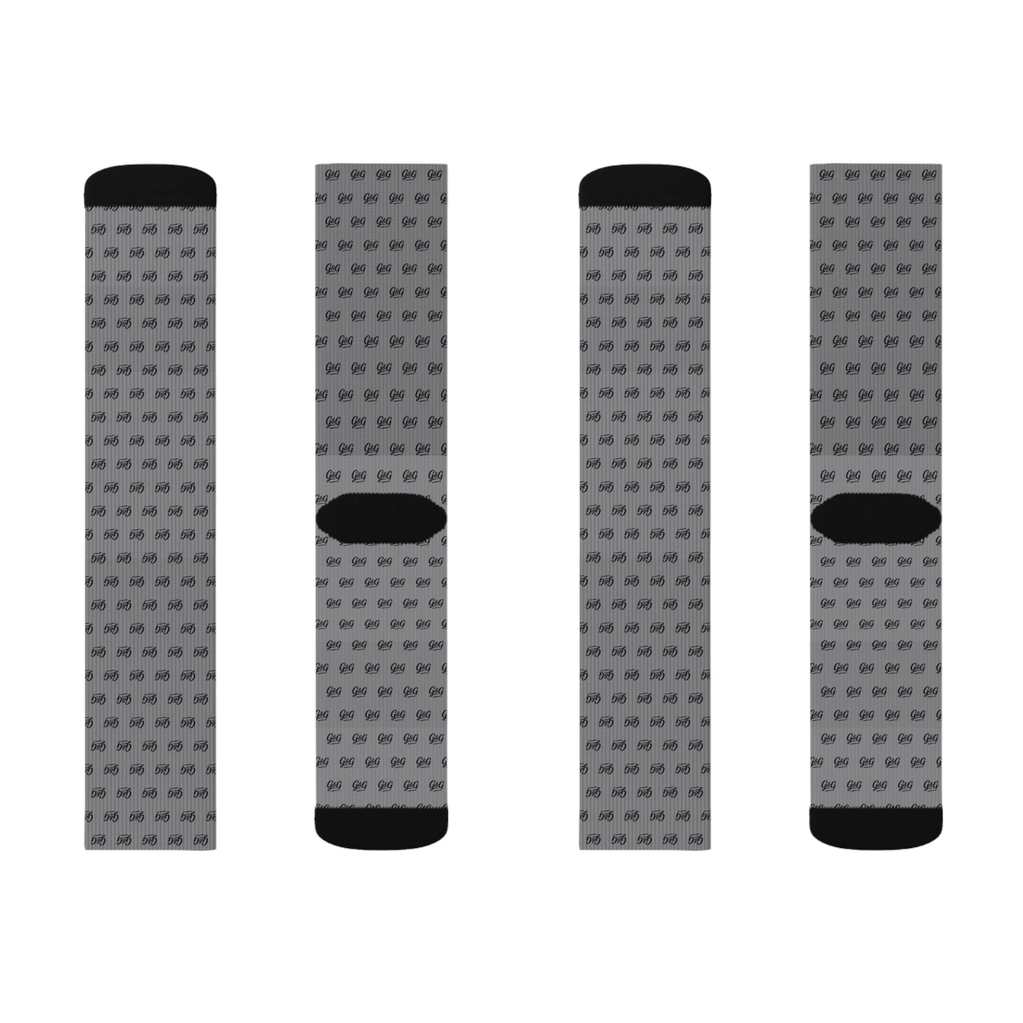 G&G "Monogram" Socks - Grey
