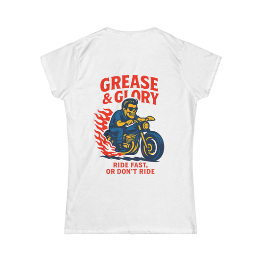 G&G Womens "Ride Fast Biker" Tee