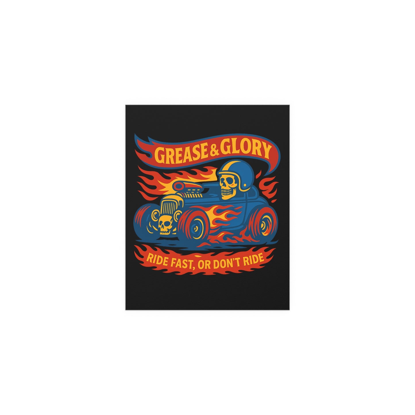 G&G "Ride Fast" Silk Poster