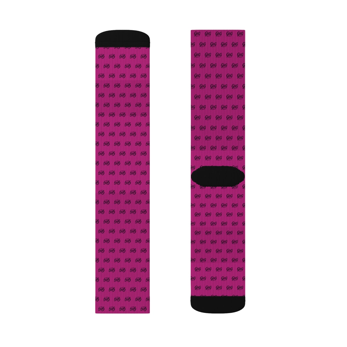G&G "Monogram" Socks - Pink